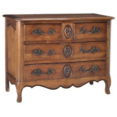 Antique Country French Fruitwood Commode
