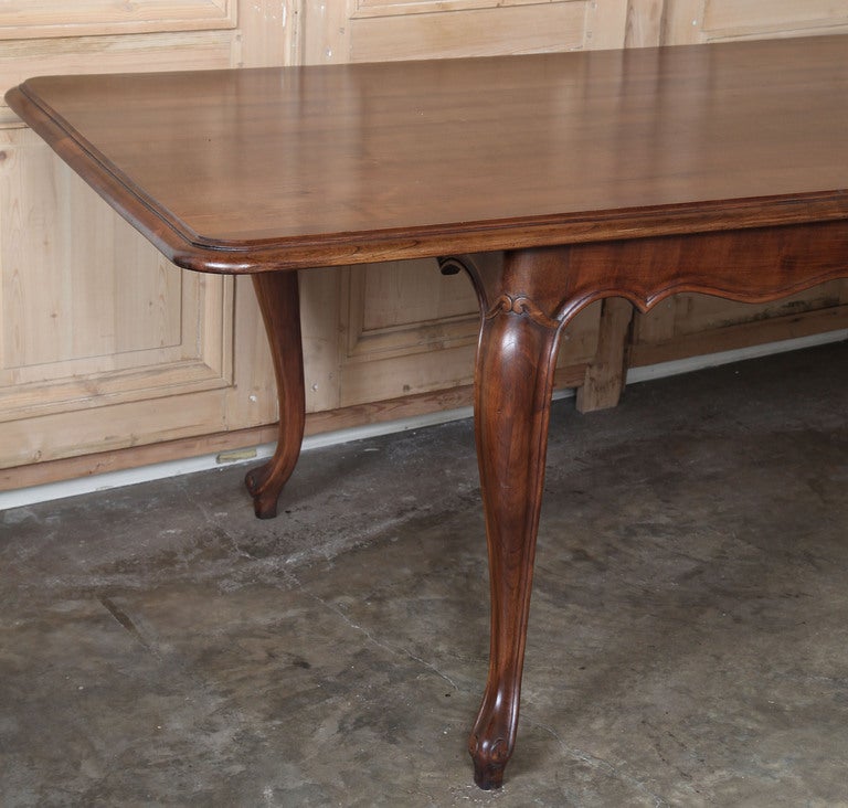 Rococo Vintage Provincial Fruitwood Banquet Table