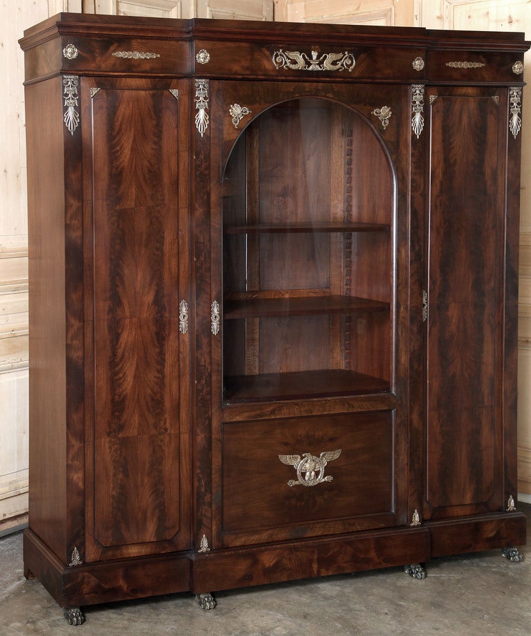 Antique French Empire Mahogany Office Set