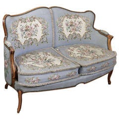 Antique French Louis XV Needlepoint Sofa