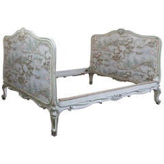 Antique French Regence Painted Bed