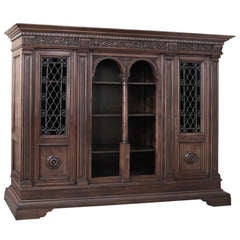 Italian Neoclassical Walnut Bookcase