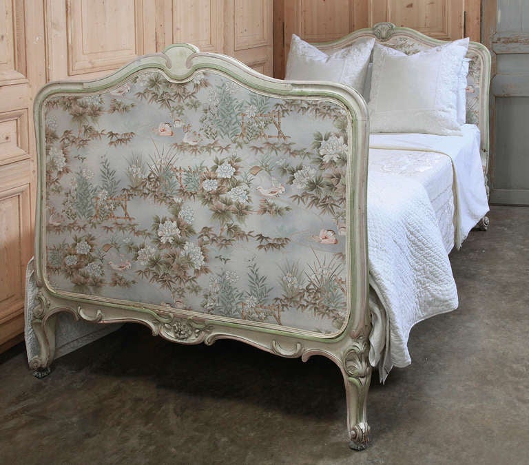 Régence Antique French Regence Painted Bed