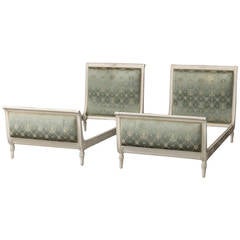 Pair of Empire Painted Beds