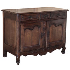 Antique Country French Fruitwood Buffet