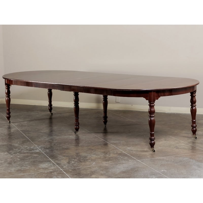 Mid-19th Century Antique French Mahogany Banquet Table