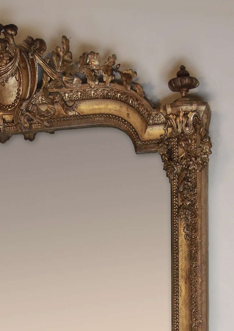 Antique French Louis XVI Gilded Mirror 2