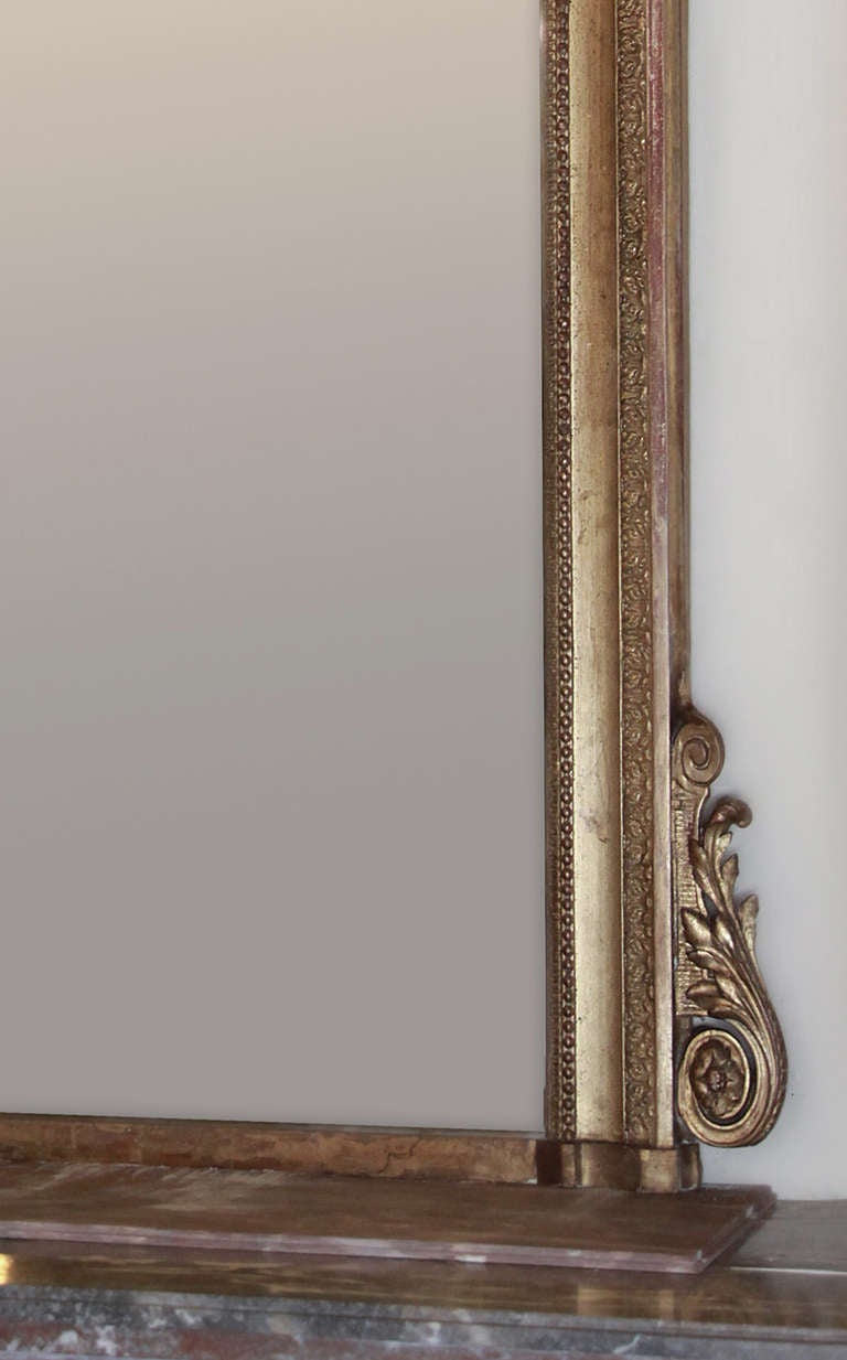 Antique French Louis XVI Gilded Mirror 4