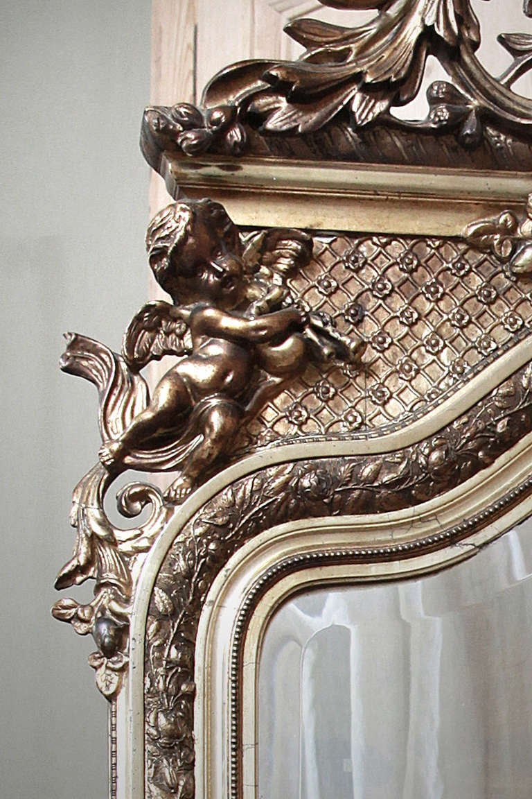 Hardwood Antique French Louis XIV Gilded Mirror ~ Saturday Sale ~