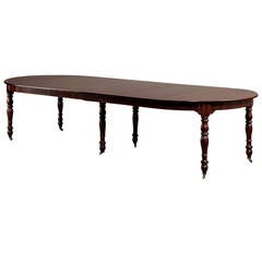 Antique French Mahogany Banquet Table
