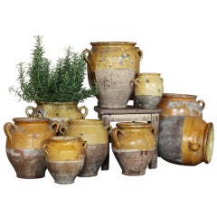 Antique Earthenware Confit Pots Sold Each