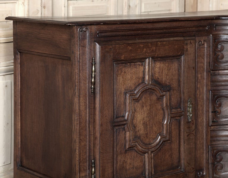 Hand-Carved Antique Country French Buffet