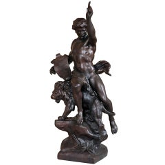 Antique Spelter Statue