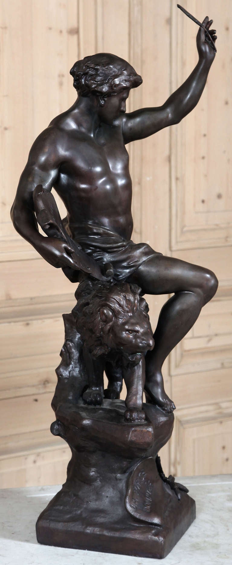 Antique Spelter Statue at 1stdibs