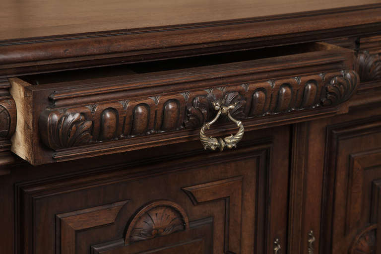 Antique French Henri II Walnut Buffet 3