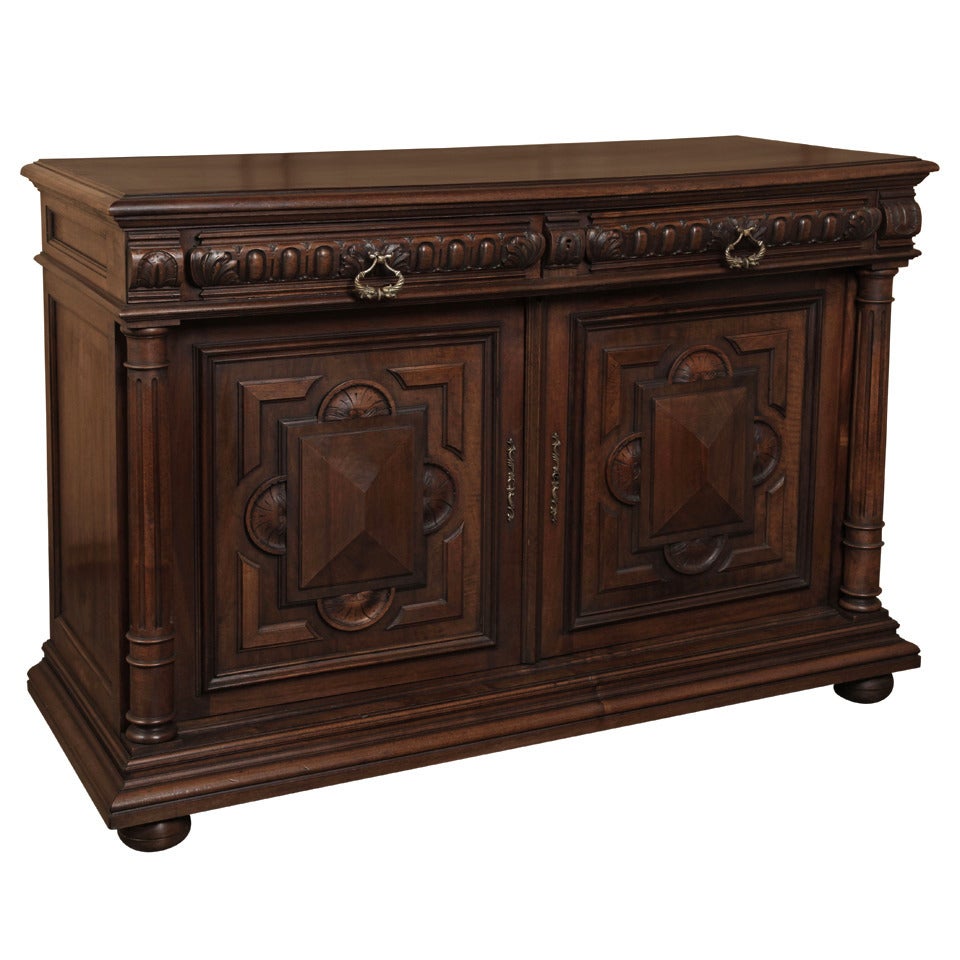 Antique French Henri II Walnut Buffet
