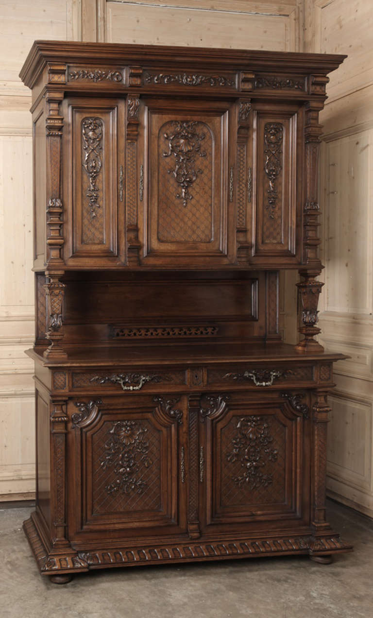 Antique French Louis XIV Buffet a Deux Corps
