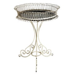 Antique French Wrought Iron Jardiniere