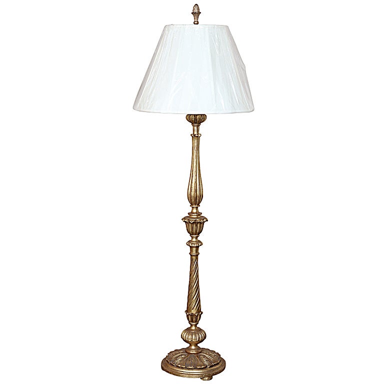 Vintage Giltwood Floor Lamp at 1stDibs