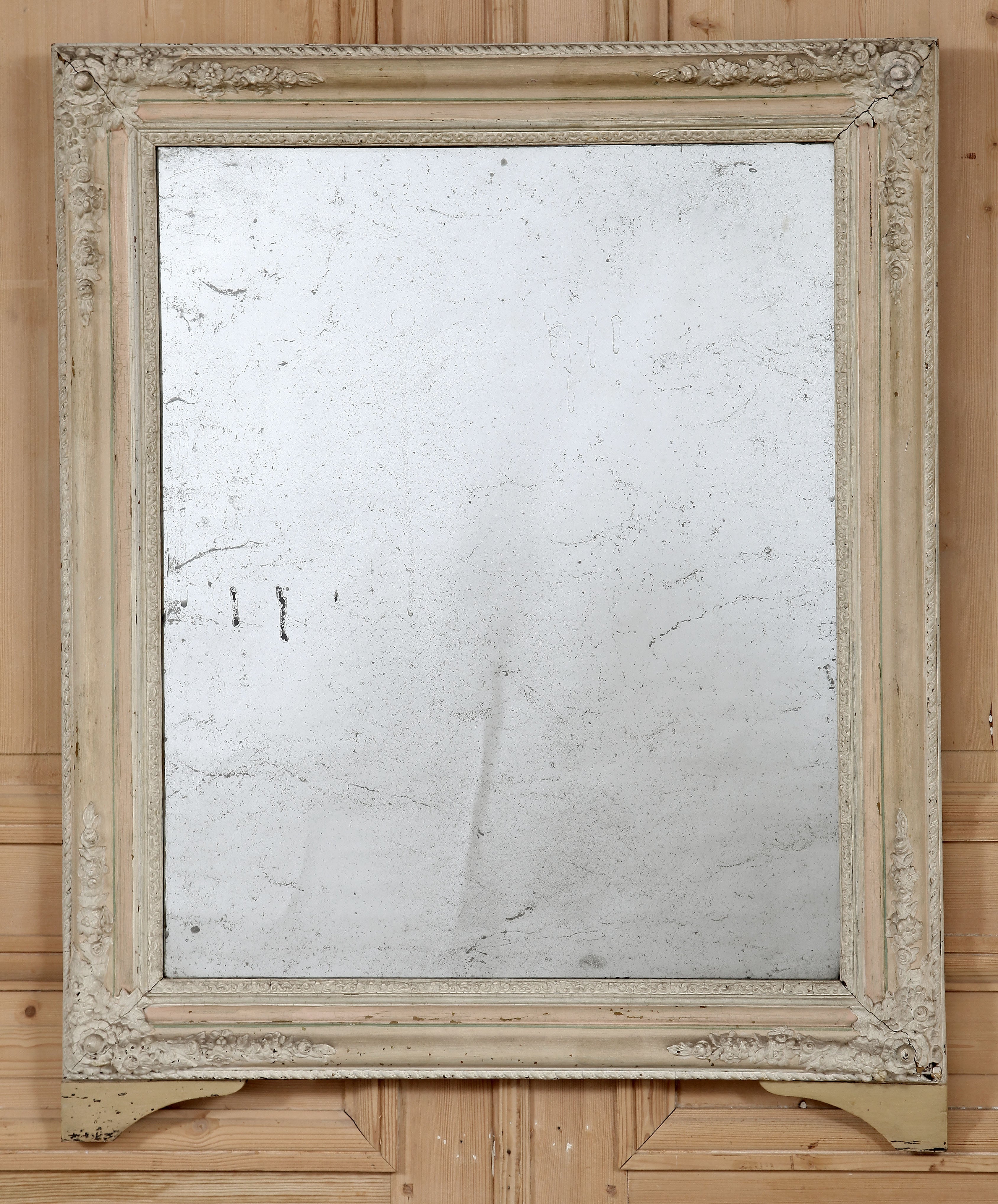 Antique Painted Powder Room Mirror at 1stDibs