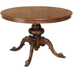Antique French Walnut Center Table