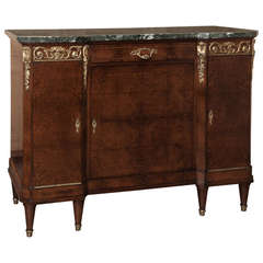 Antique Louis XVI Marquetry Marble Top Buffet