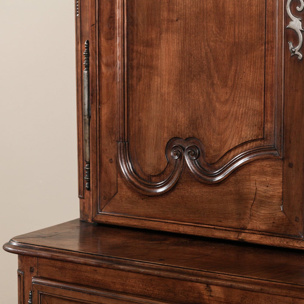 18th Century Country French Walnut Buffet a Deux Corps ~ Saturday Sale!  2