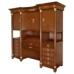 Antique Empire Style Bibliotheque / Secretaire by Rusel