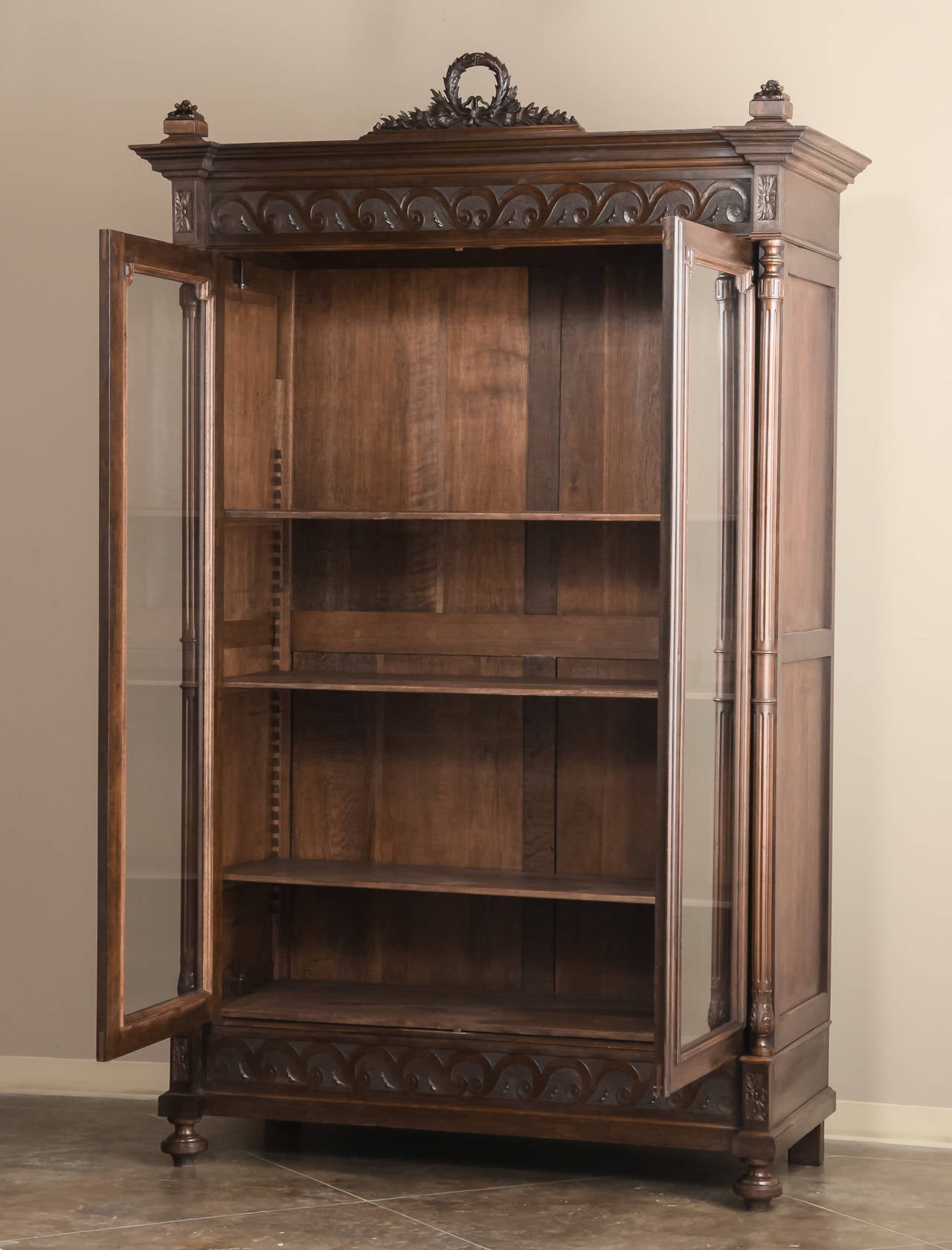 Late 19th Century Antique French Louis XVI Armoire