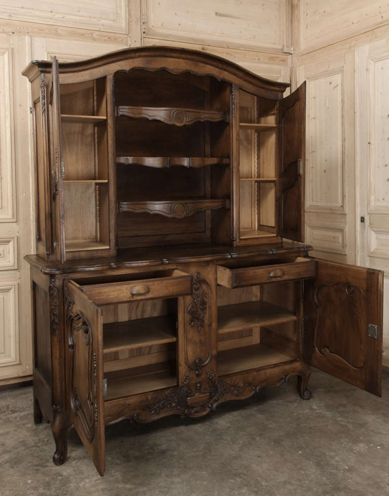 Antique Country French Walnut Vaisselier