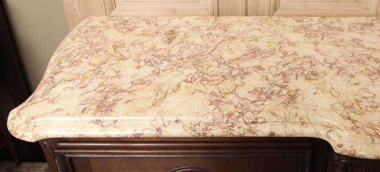 Vintage Country French Marble Top Buffet 2