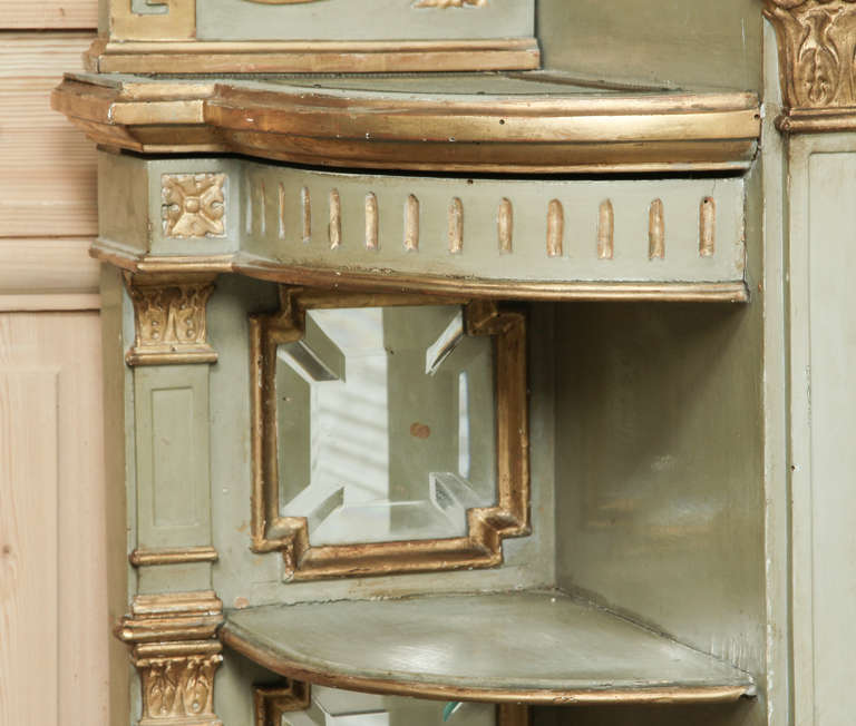 Antique Italian Baroque Cabinet Console with Mirror 2