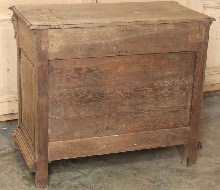 Country French Stripped Oak Commode 4