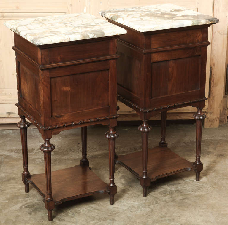 Pair Antique French Louis XVI Nightstands 6