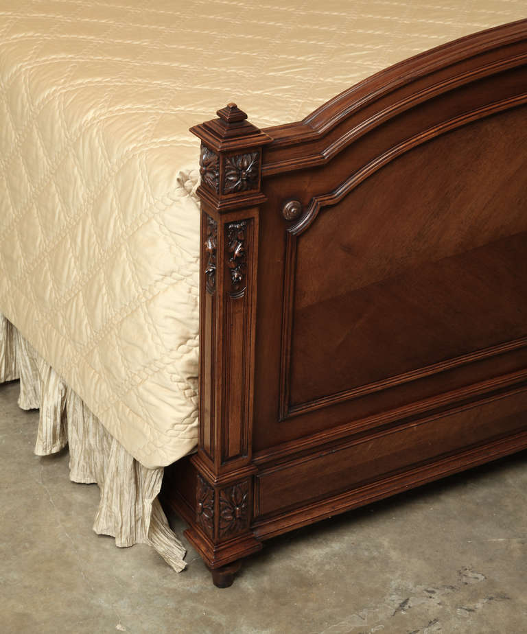 Antique French Louis XVI Walnut Queen Bed ~ Super SALE! 3