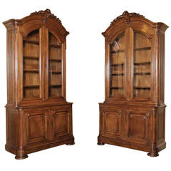 Pair of French Napoleon III Period Bookcases