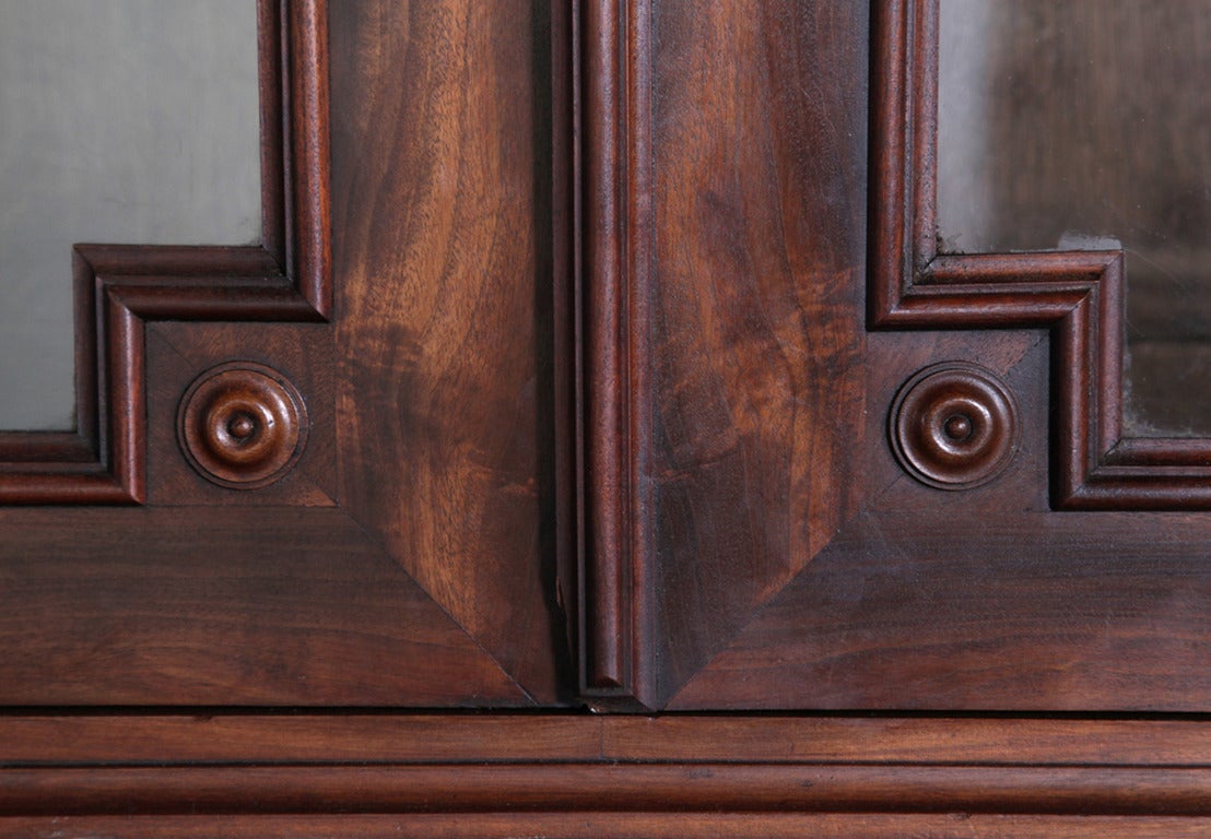 Mid-19th Century Pair of Louis Philippe Mahogany Bookcases