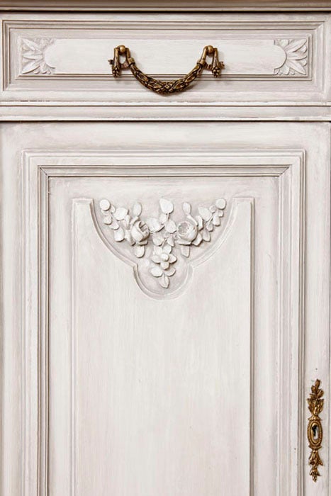 19th Century Antique Louis XVI Walnut Marble Top Buffet