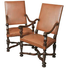 Pair of 19th Century Louis XIV Armchairs