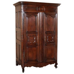 18th Century Country French Lyonaise Period Armoire