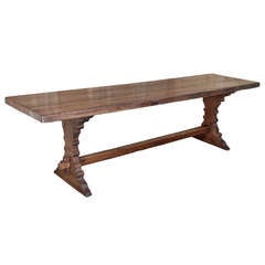 Rustic Tuscan Trestle Table