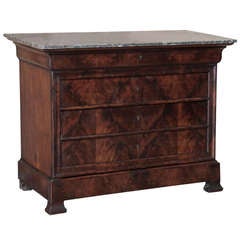 Antique French Louis Philippe Mahogany Commode