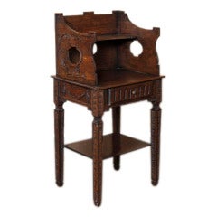 Antique Rustic Louis XVI Side Table/Nightstand