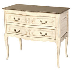Vintage Country French Painted Commode Vintage Country French Painted Commode