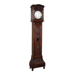 Antique Directoire Period Morbier Long Case Clock