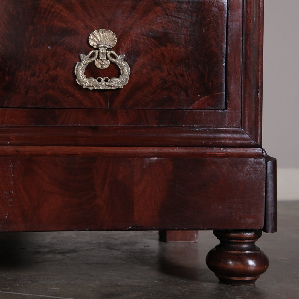 Mid-19th Century Louis Philippe Period Mahogany Commode