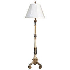 Mid-century Venetian Painted Polychrome Baroque Italian Floor Lamp 2