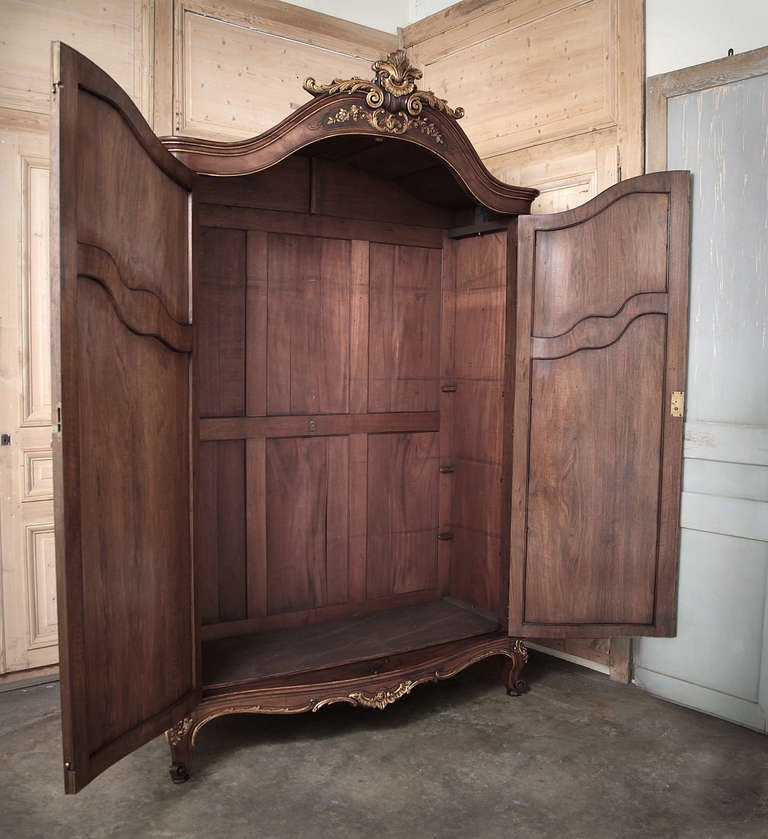 antique walnut armoire
