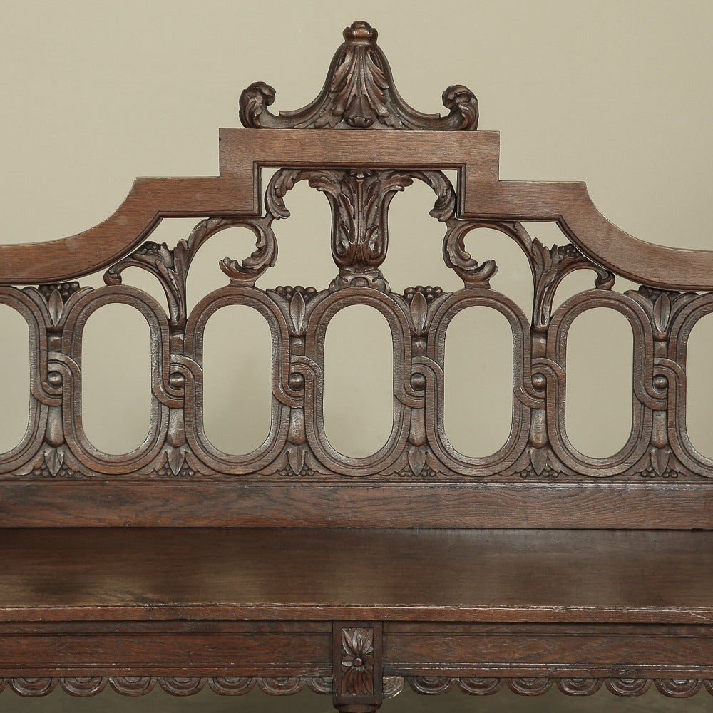 19th Century Neoclassical Hall Bench 4