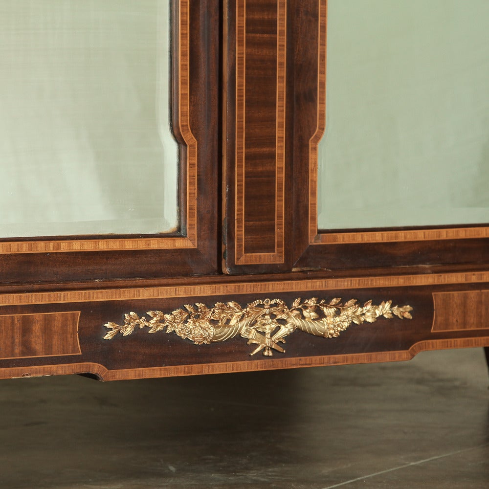 19th Century Neoclassical Marquetry Armoire 3